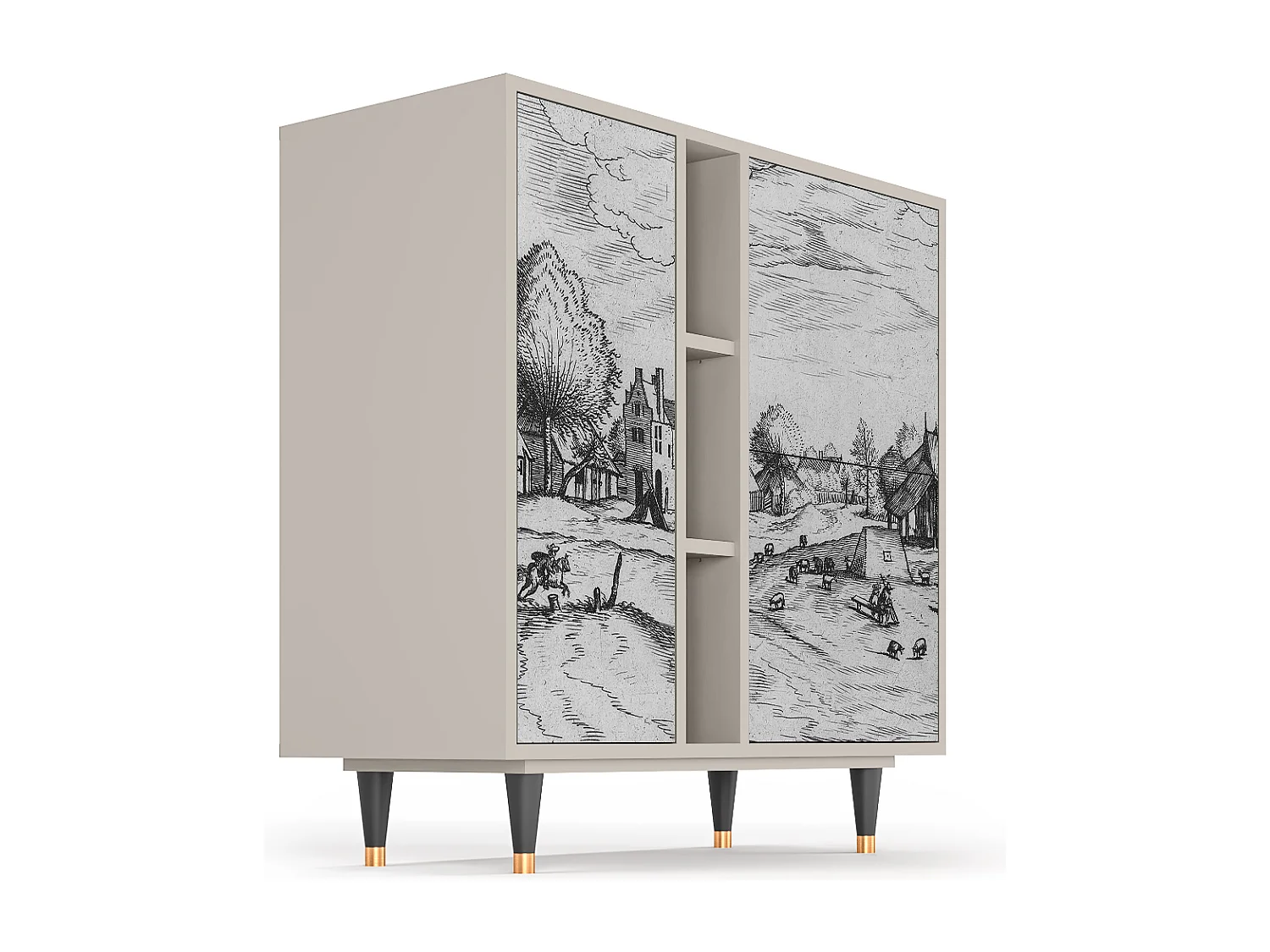 Buffet - 94х96х41 cm - BS5 - Country Village, Sable