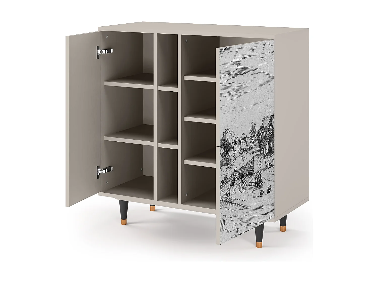 Buffet - 94х96х41 cm - BS5 - Country Village, Sable