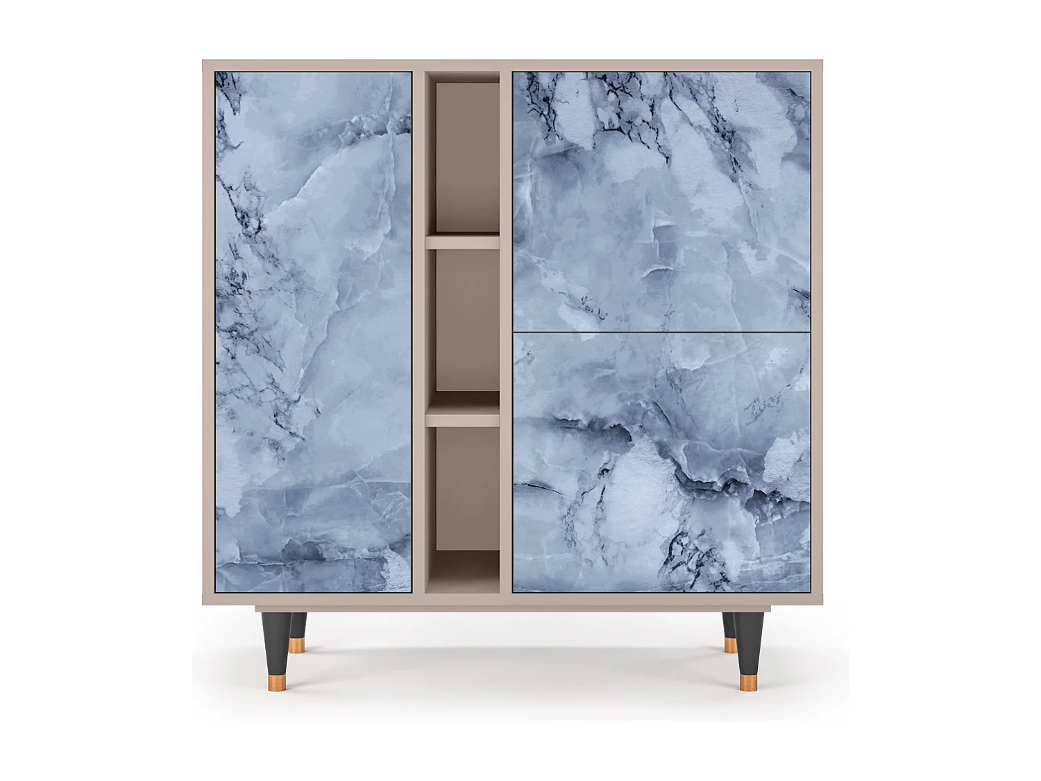 Kredens - 94х96х41 cm - BS5 - Feather Ice, Latte