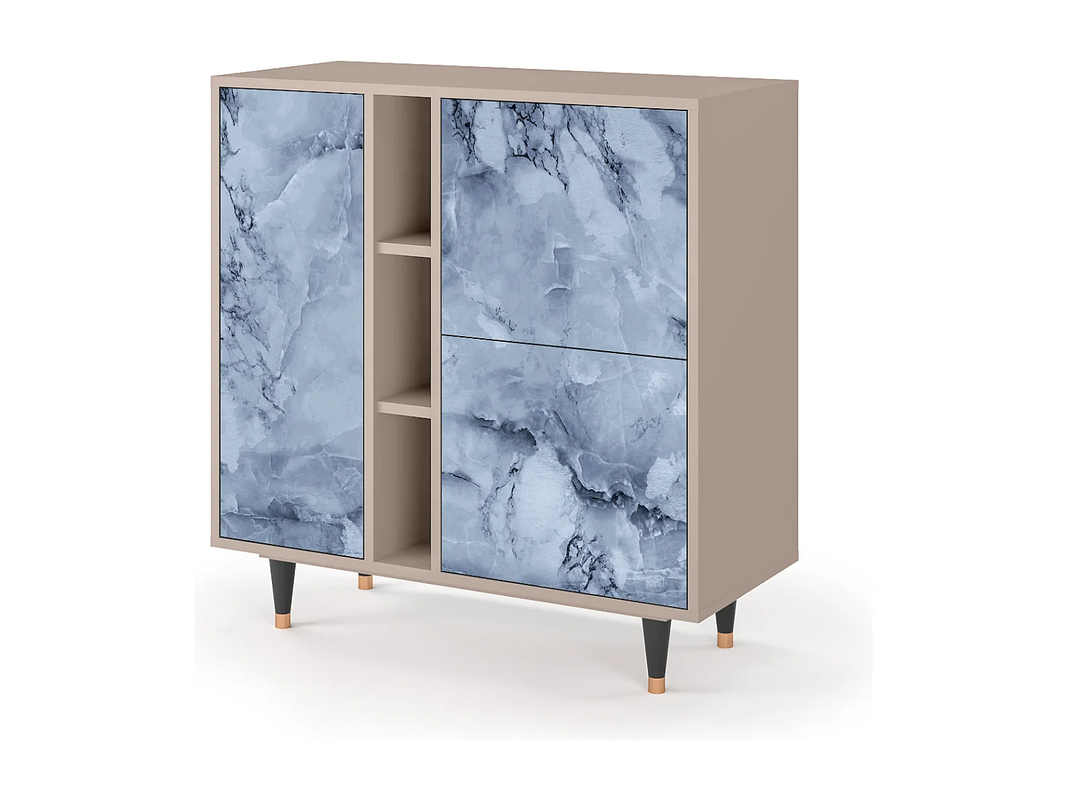 Kredens - 94х96х41 cm - BS5 - Feather Ice, Latte