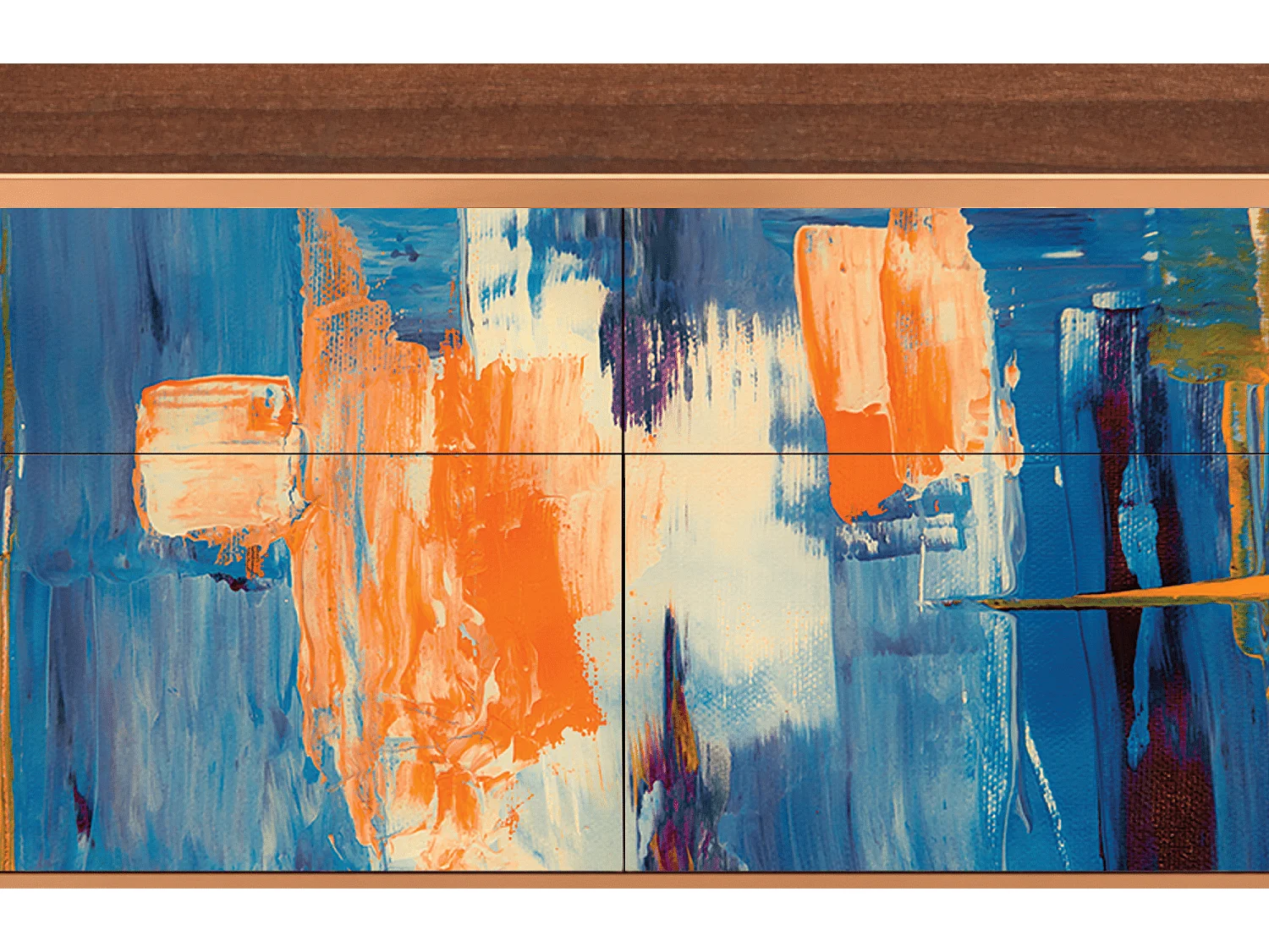 Buffet - 115x85x48 cm - BS4 - Abstract Expressionism, Noyer