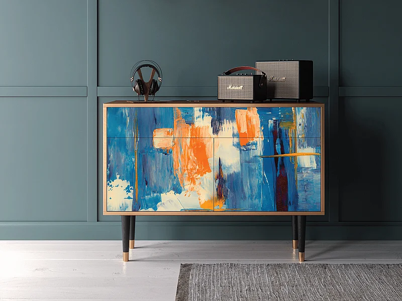 Aparador - 115x85x48 cm - BS4 - Abstract Expressionism, Nogal