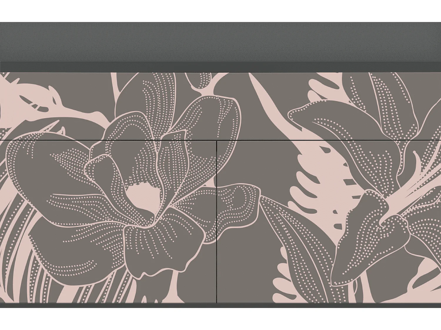 Aparador - 115x85x48 cm - BS4 - Issabelline Flower, Antracite