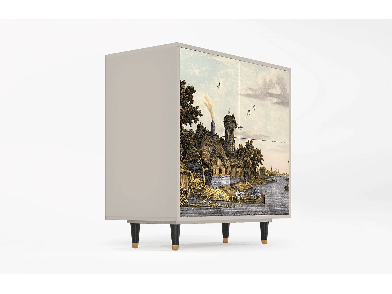 Buffet - 94x96x48 cm - BS3 - Mill along a River, Sable