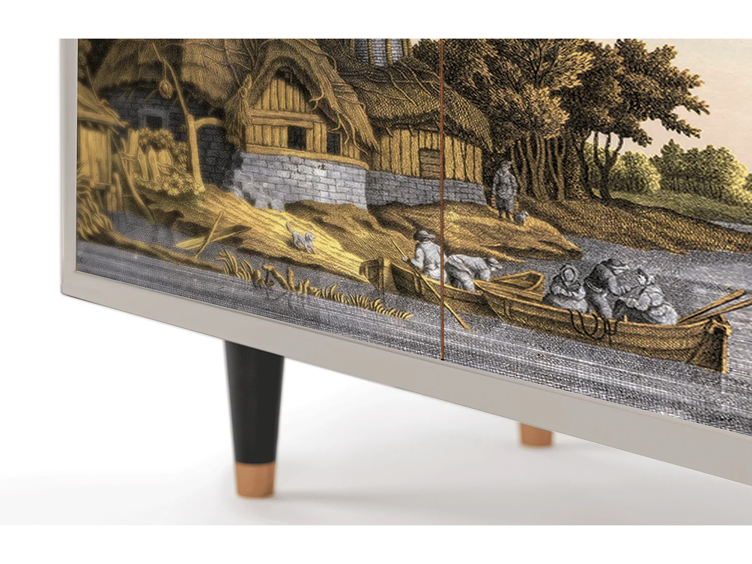 Dressoir - 94x96x48 cm - BS3 - Mill along a River, Zand