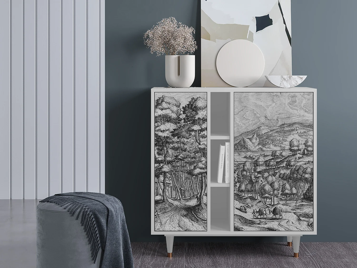 Buffet - 94х96х41 cm - BS5 - Rusticorum, Blanc