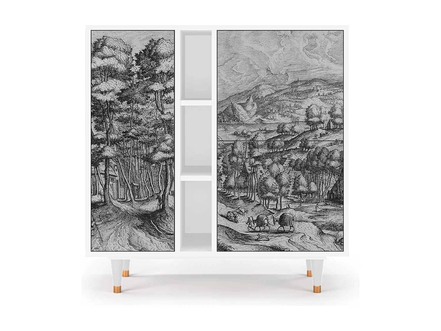 Buffet - 94х96х41 cm - BS5 - Rusticorum, Blanc