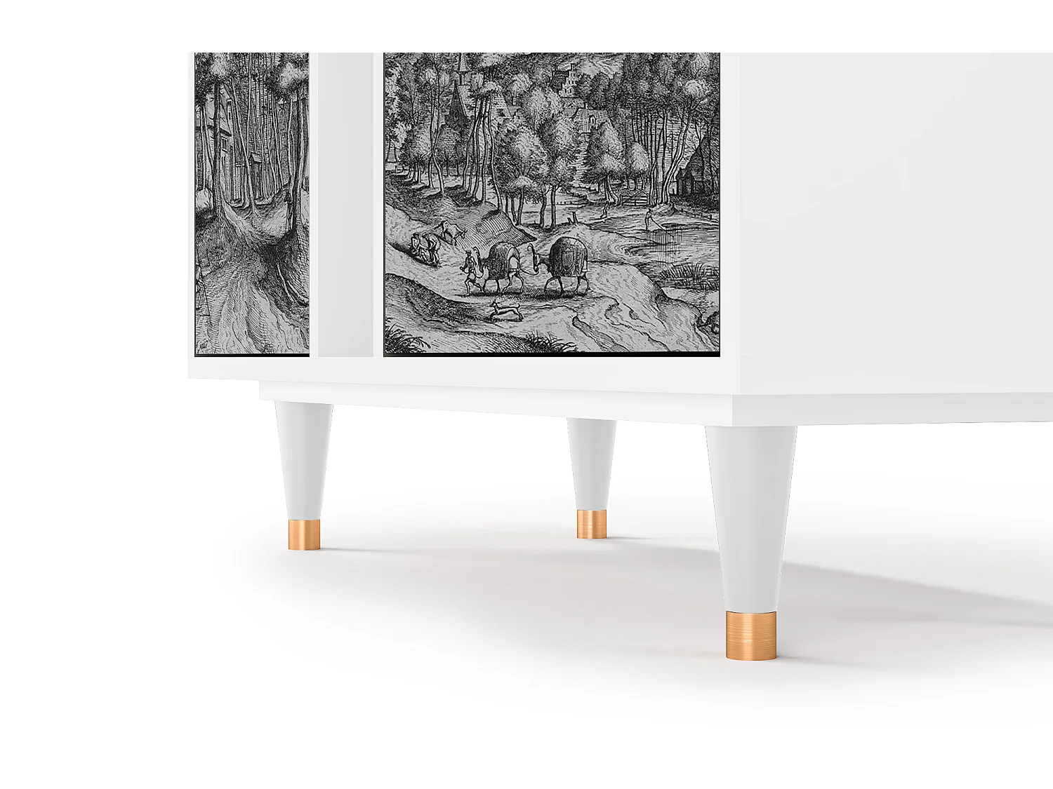 Buffet - 94х96х41 cm - BS5 - Rusticorum, Blanc