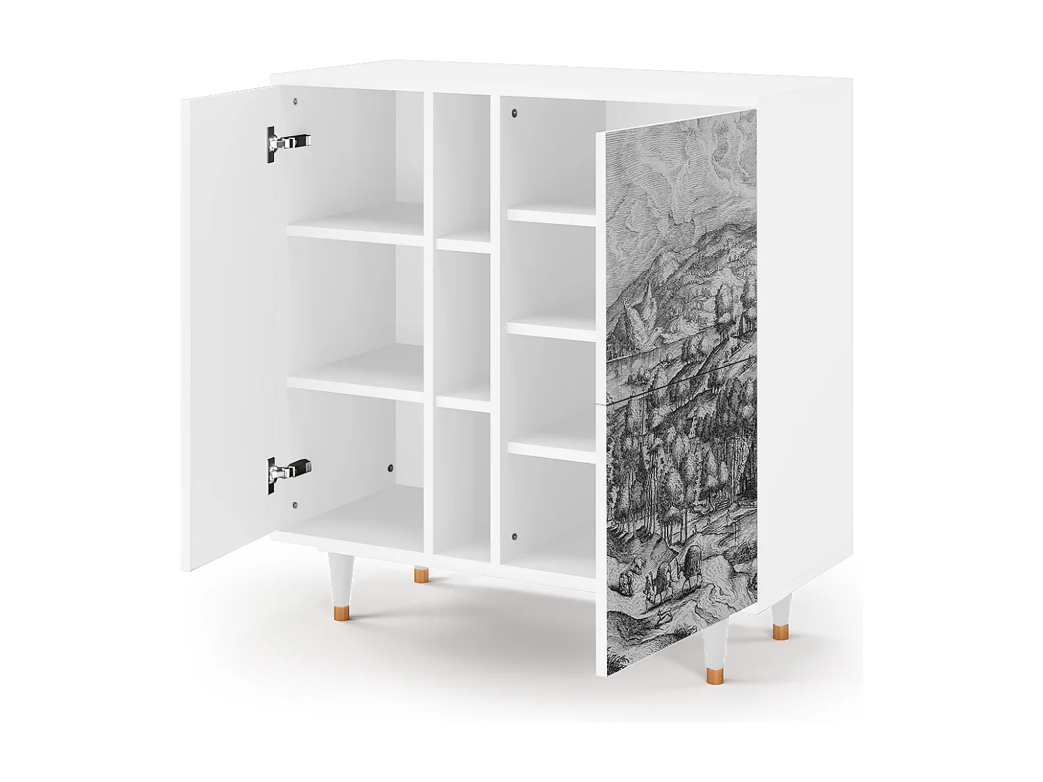 Buffet - 94х96х41 cm - BS5 - Rusticorum, Blanc