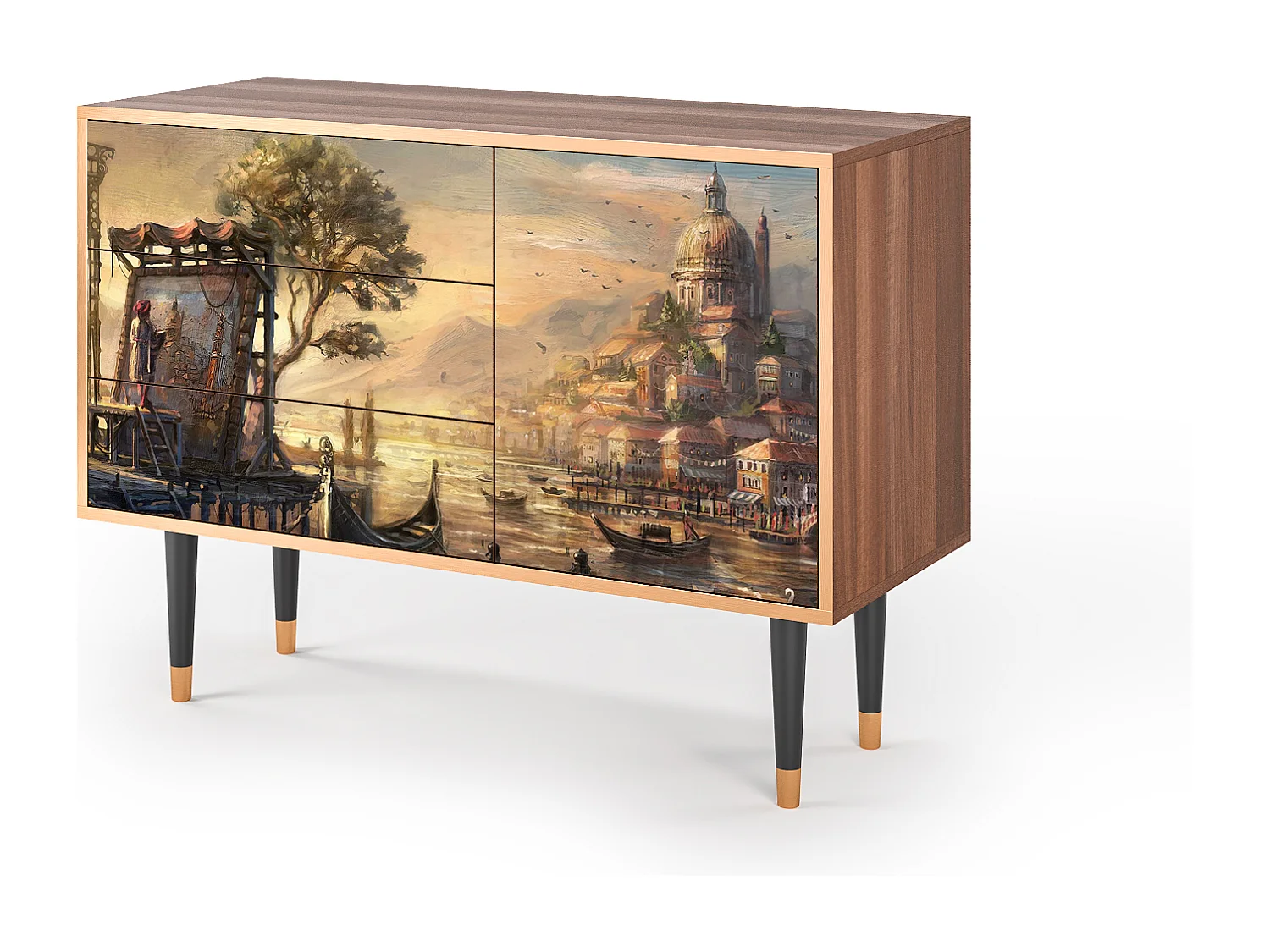 Aparador - 115х84х41 cm - S3 - Venice, Nogal