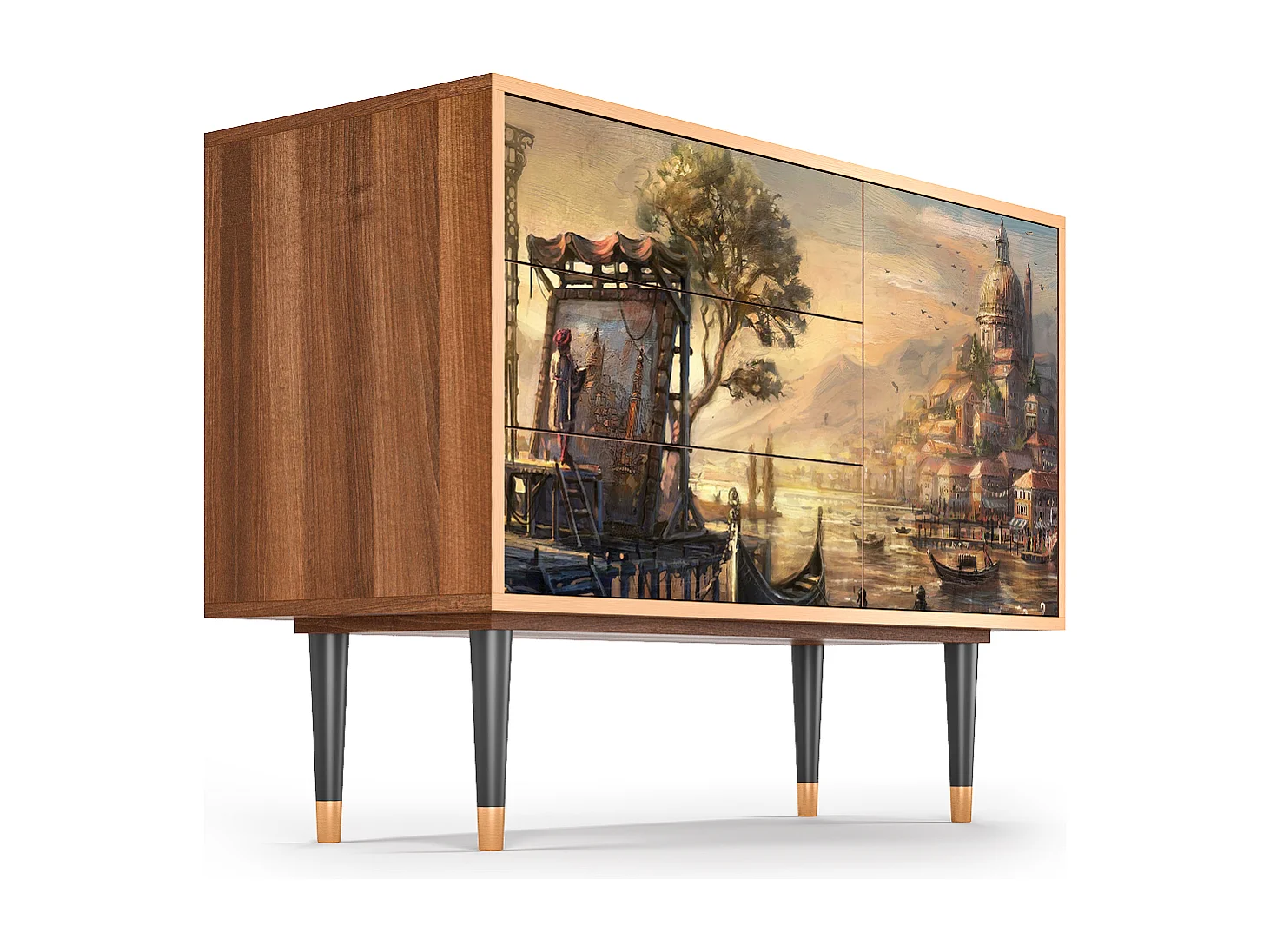 Credenza - 115х84х41 cm - S3 - Venice, Noce