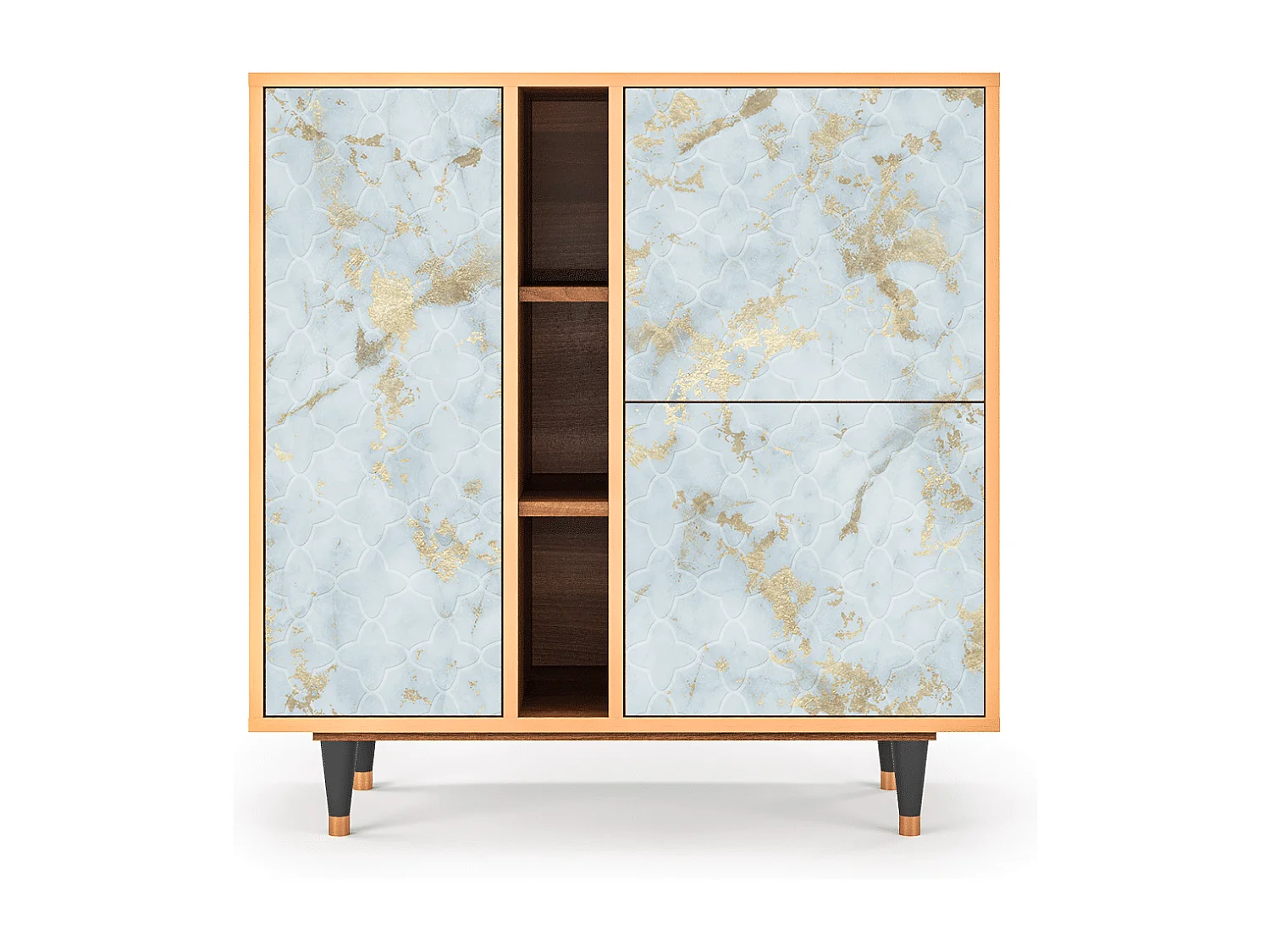 Buffet - 94х96х41 cm - BS5 - Golden Waves, Noyer