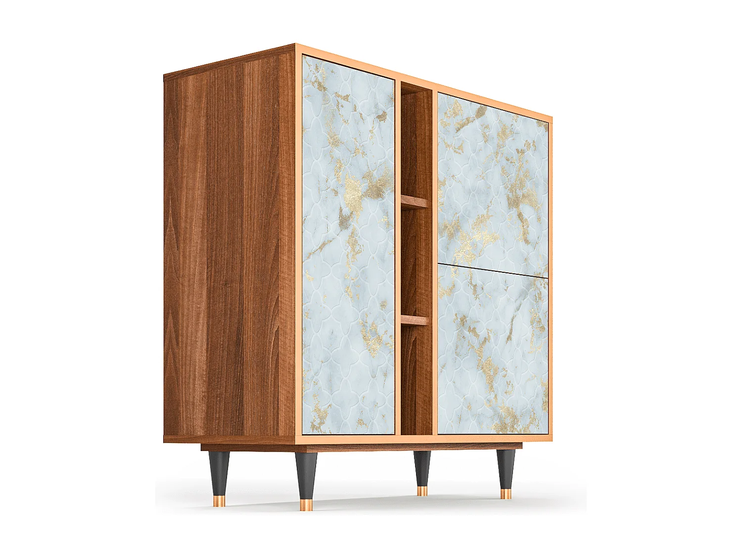 Buffet - 94х96х41 cm - BS5 - Golden Waves, Noyer