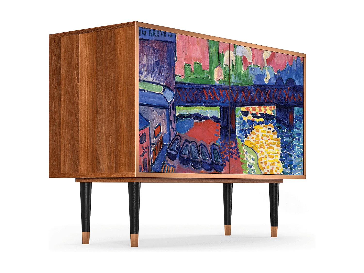 Buffet - 115x85x48 cm - BS4 - Charing Cross Bridge, Noyer