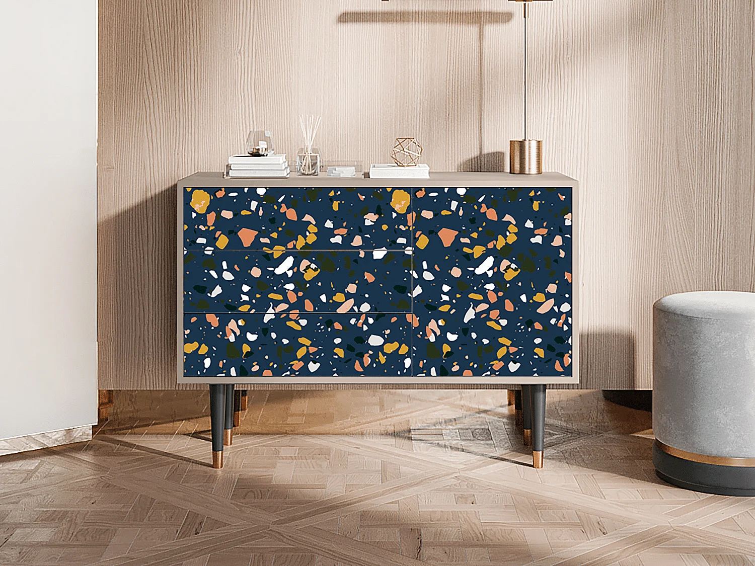 Buffet - 115х84х41 cm - S3 - Night Sky Langhterns, Latte