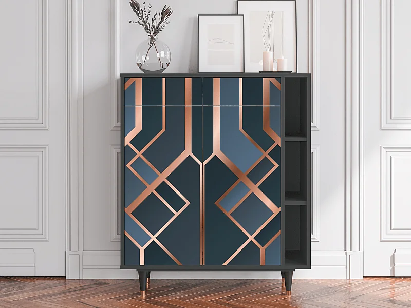 Kredens - 96х110х41 cm - BS6 - Ashy 1920', Antracyt