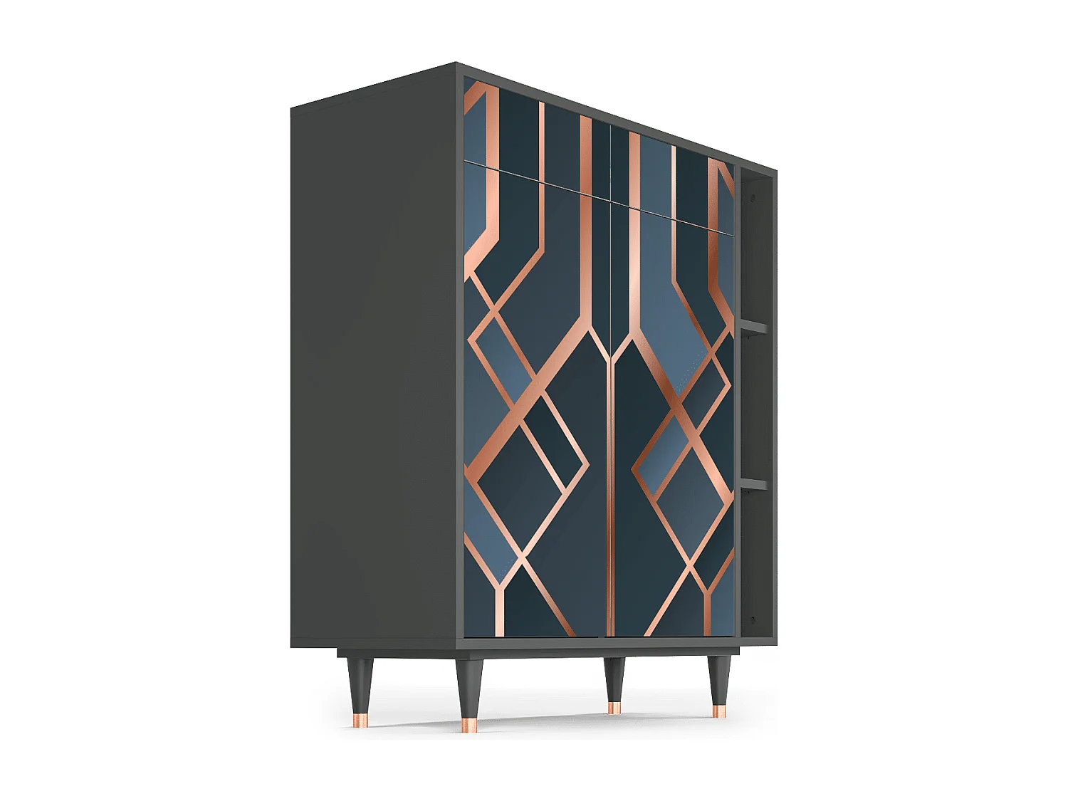 Dressoir - 96х110х41 cm - BS6 - Ashy 1920', Antraciet