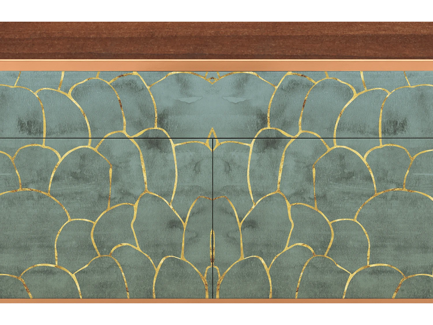 Buffet - 115x85x48 cm - BS4 - Magnificent Water Lily, Noyer