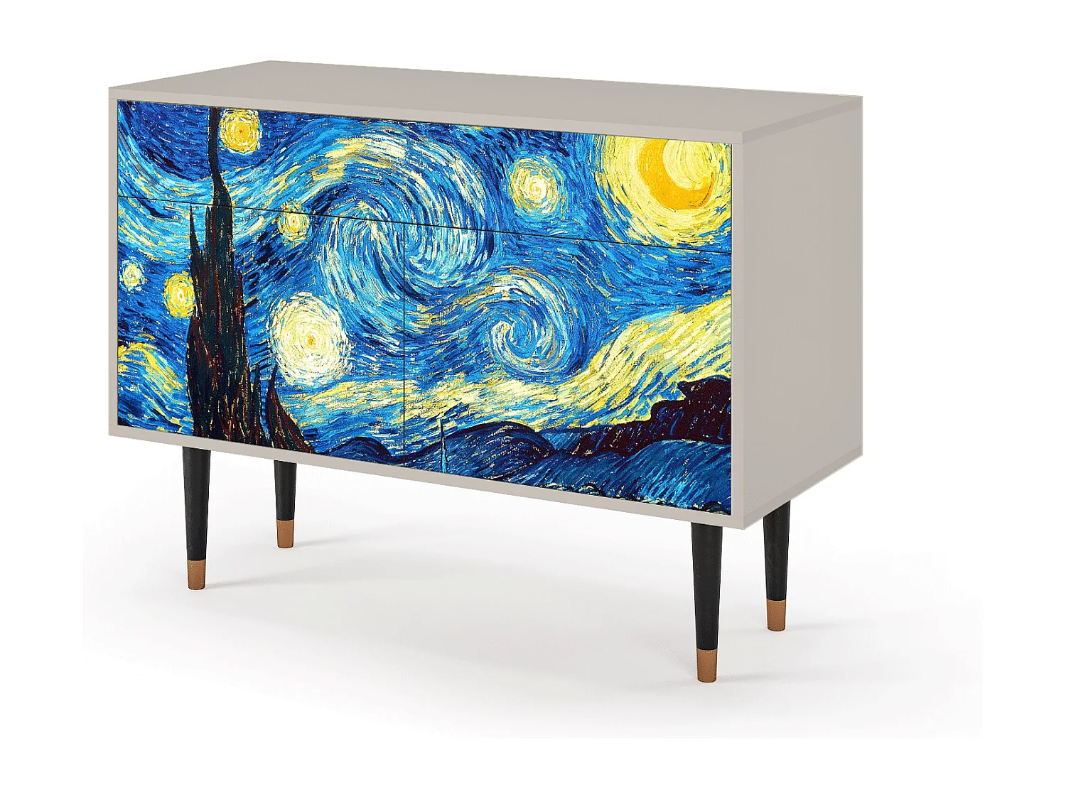 Dressoir - 115x85x48 cm - BS4 - The Starry Night  , Zand