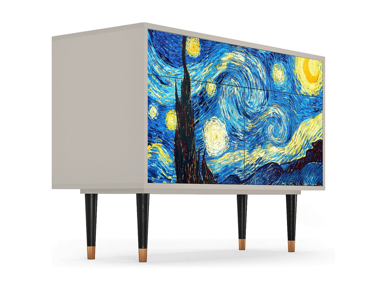 Dressoir - 115x85x48 cm - BS4 - The Starry Night  , Zand