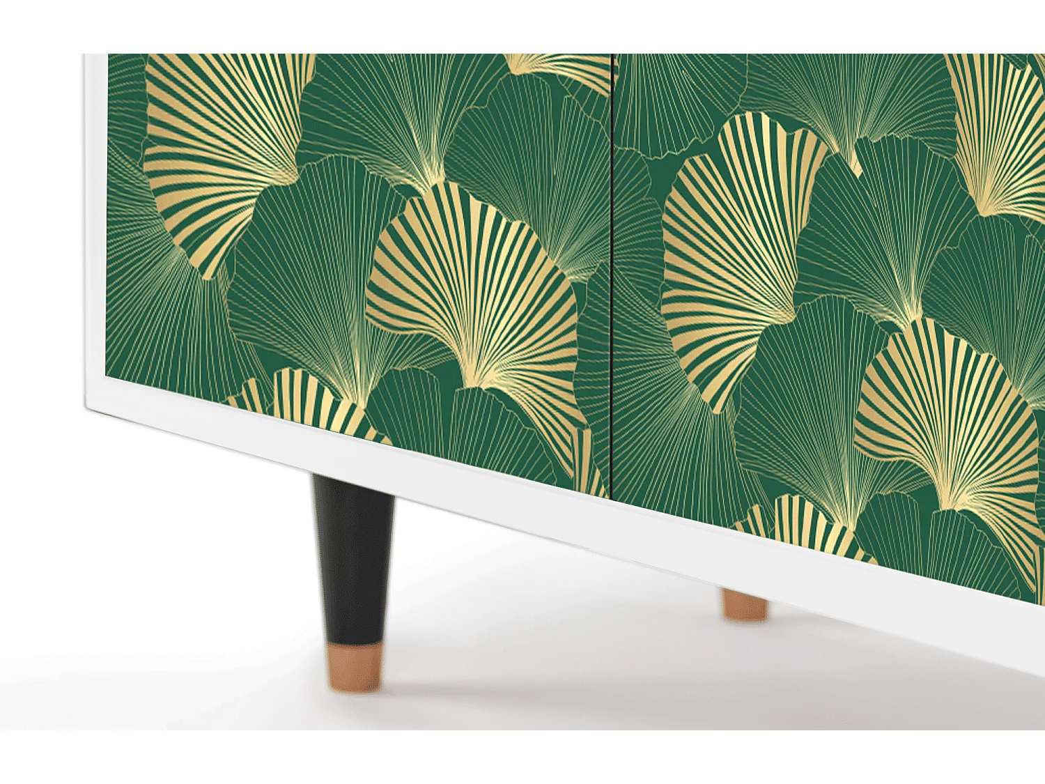 Buffet - 94x96x48 cm - BS3 - Gold Ginkgo, Blanc