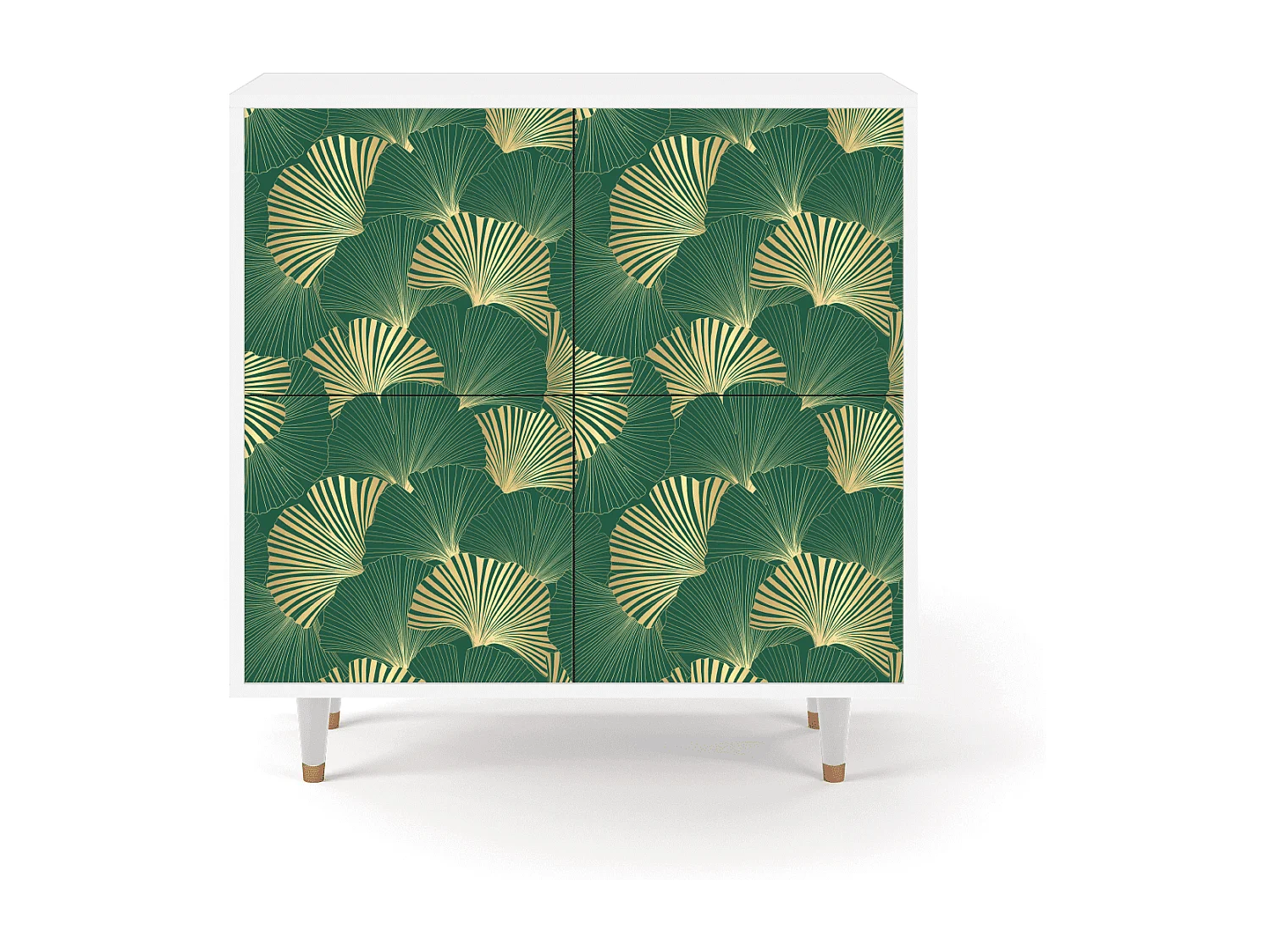 Dressoir - 94x96x48 cm - BS3 - Gold Ginkgo, Wit
