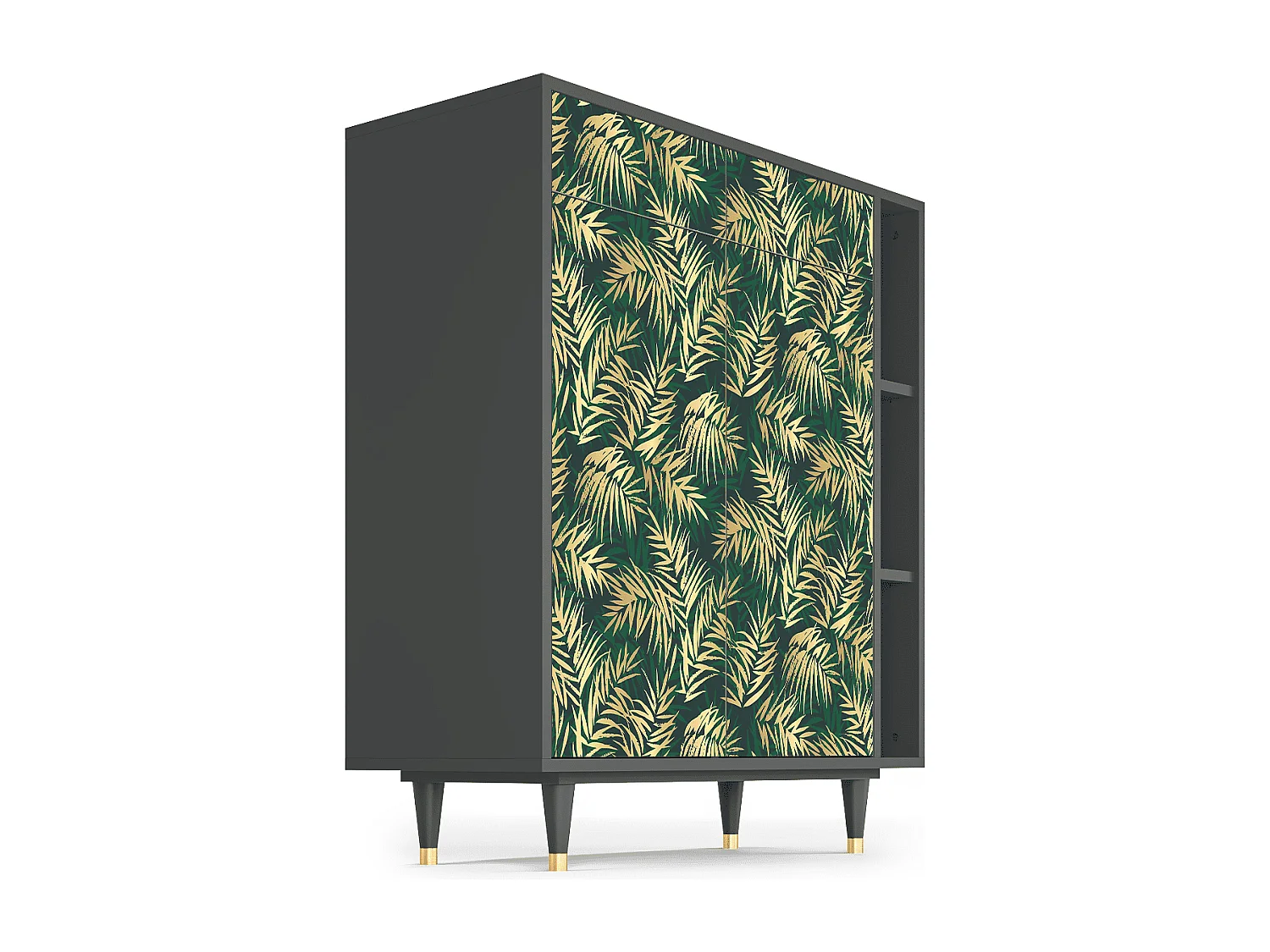 Buffet - 96х110х41 cm - BS6 - Sunny Palm Tree, Anthracite