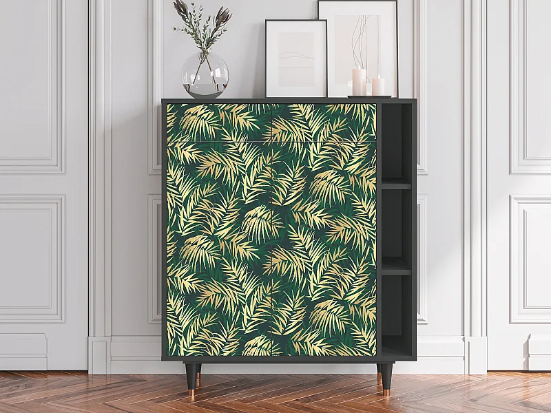 Buffet - 96х110х41 cm - BS6 - Sunny Palm Tree, Anthracite