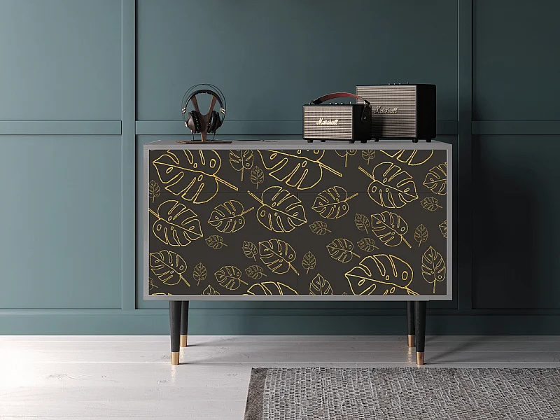 Buffet - 115x85x48 cm - BS4 - Fall Of The Leaves, Gris