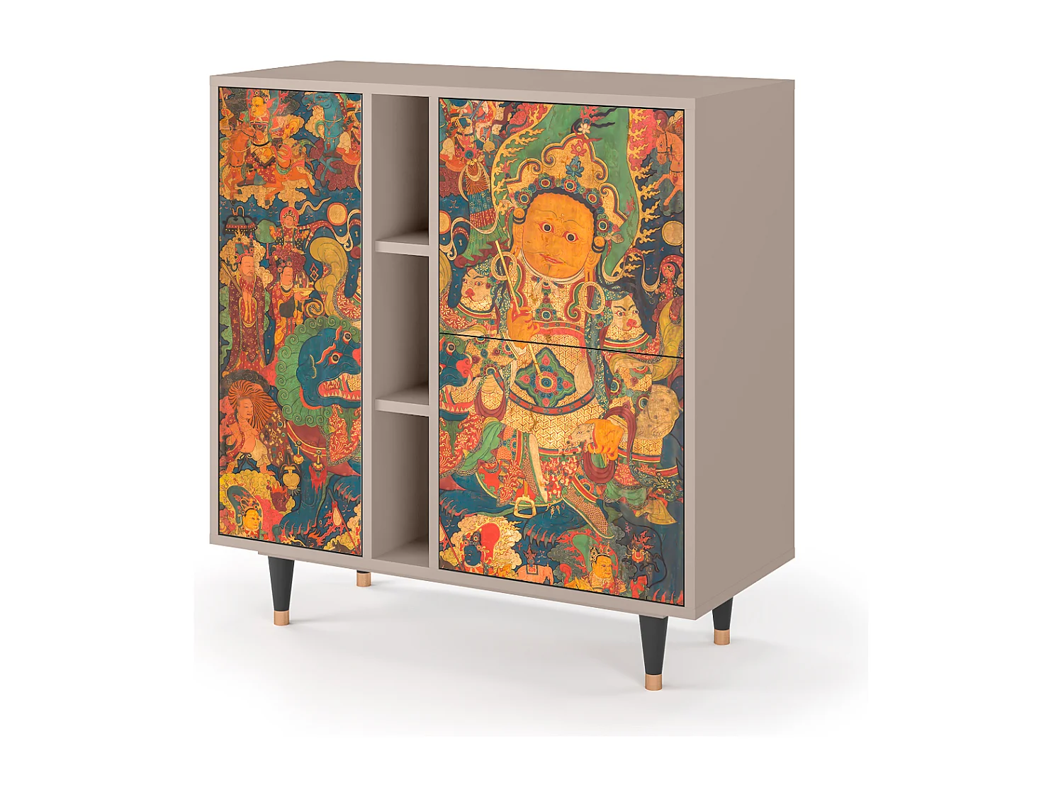 Kredens - 94х96х41 cm - BS5 - God by Vaisravana , Latte