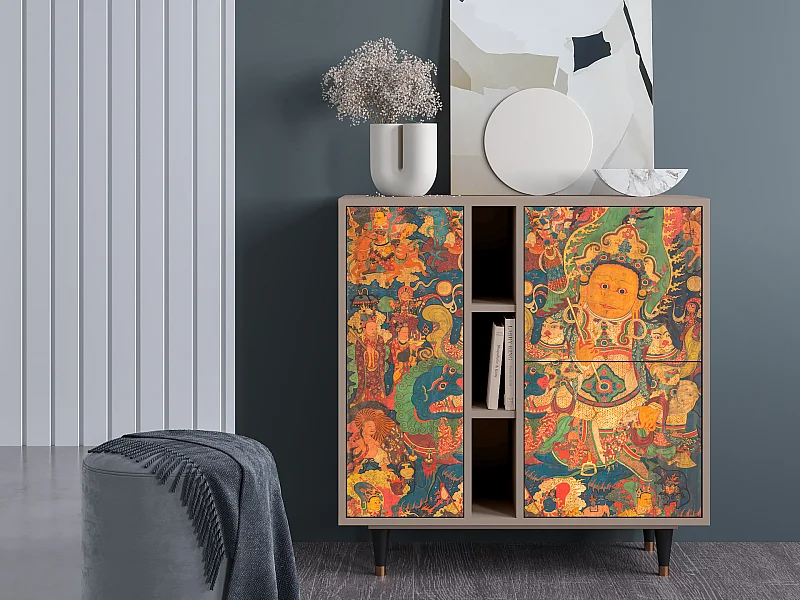 Kredens - 94х96х41 cm - BS5 - God by Vaisravana , Latte