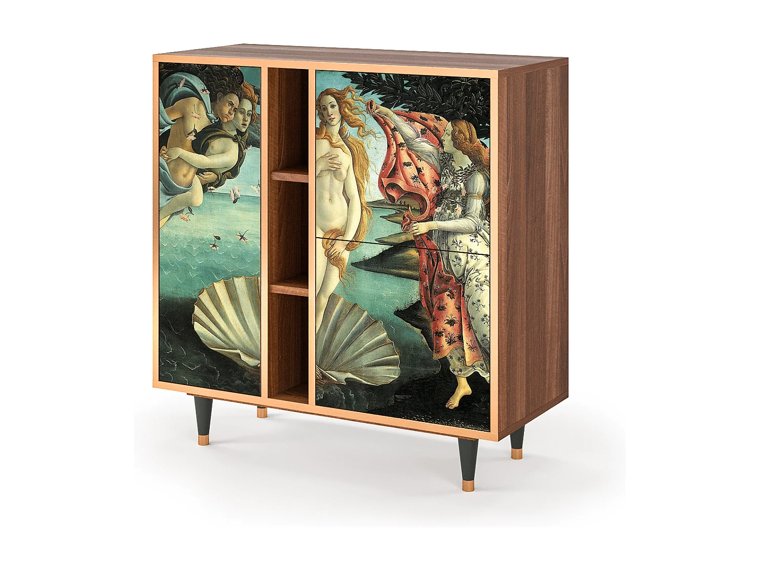 Buffet - 94х96х41 cm - BS5 - The Birth of Venus, Noyer