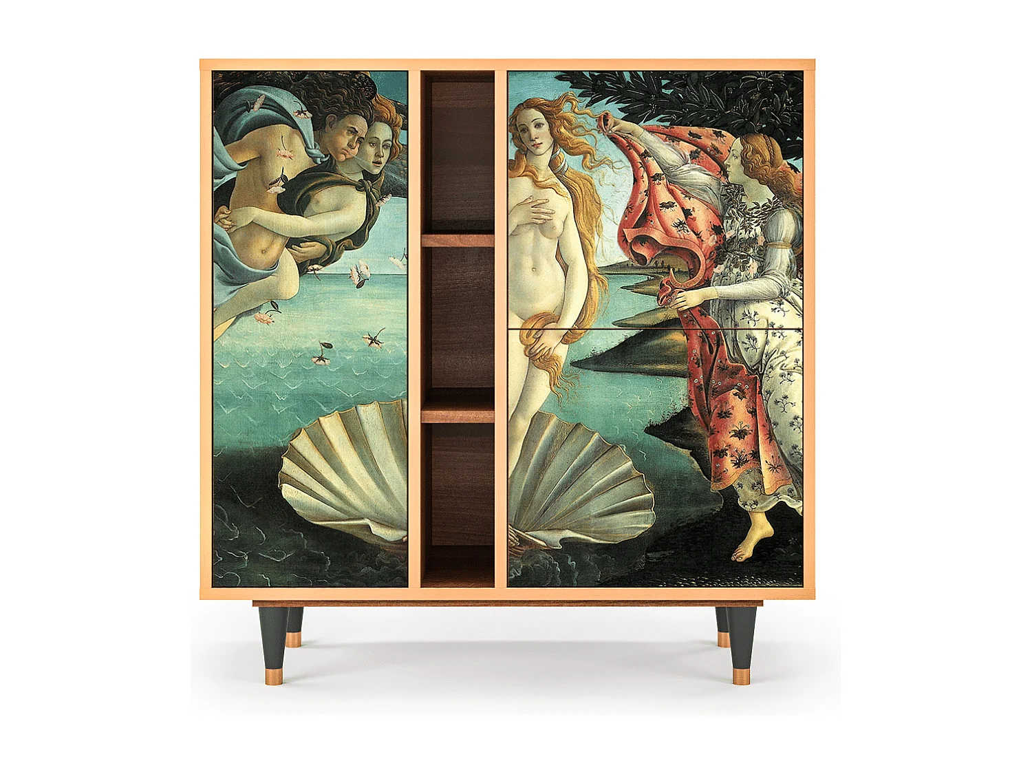 Dressoir - 94х96х41 cm - BS5 - The Birth of Venus, Walnoot