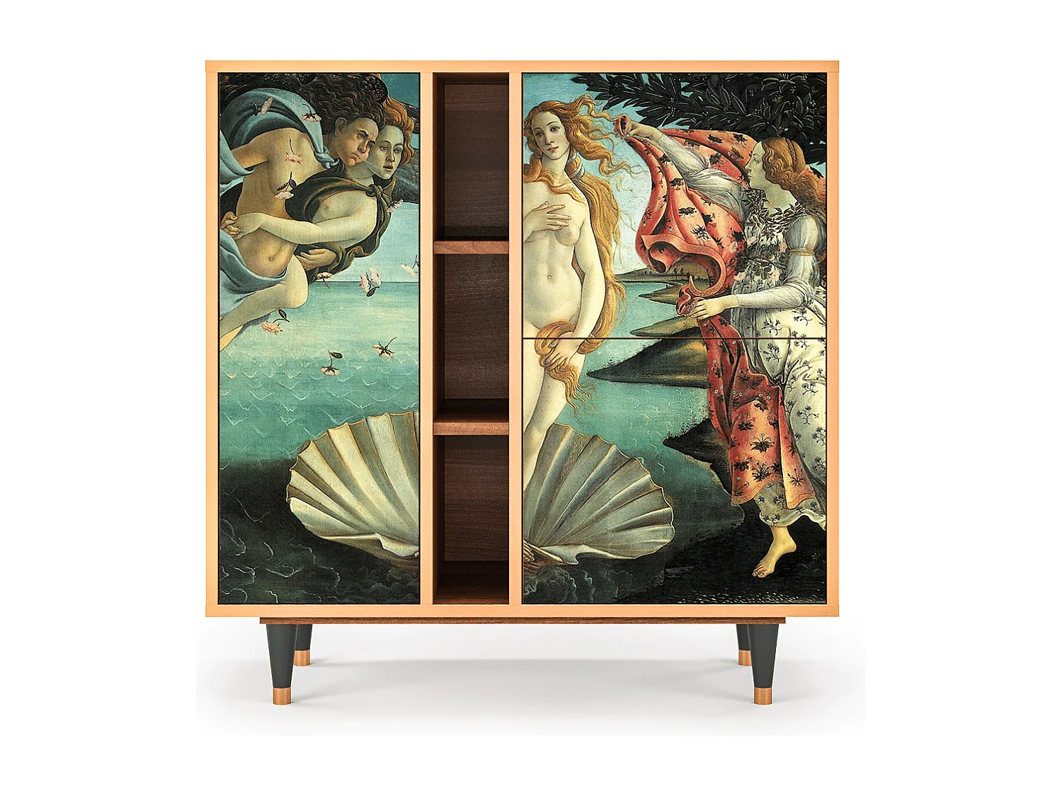 Buffet - 94х96х41 cm - BS5 - The Birth of Venus, Noyer