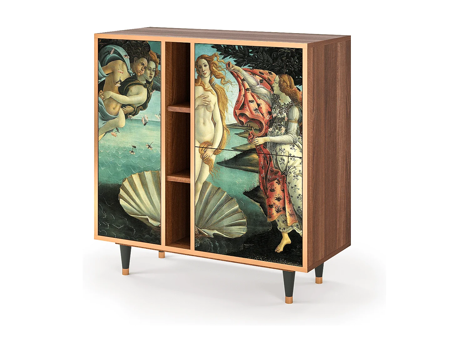 Buffet - 94х96х41 cm - BS5 - The Birth of Venus, Noyer