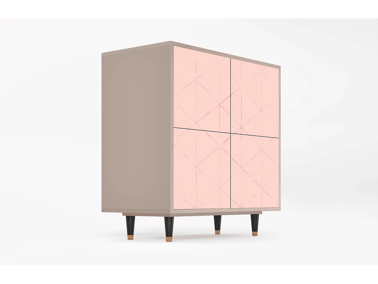 Buffet - 94x96x48 cm - BS3 - Rose Quartz, Latte
