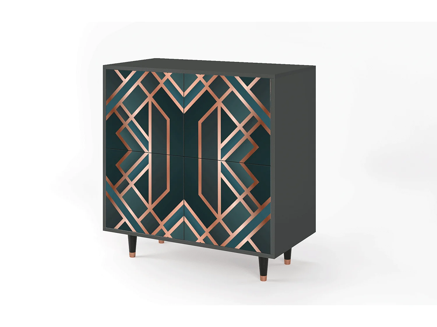 Buffet - 94x96x48 cm - BS3 - Bronze Crossroad, Anthracite