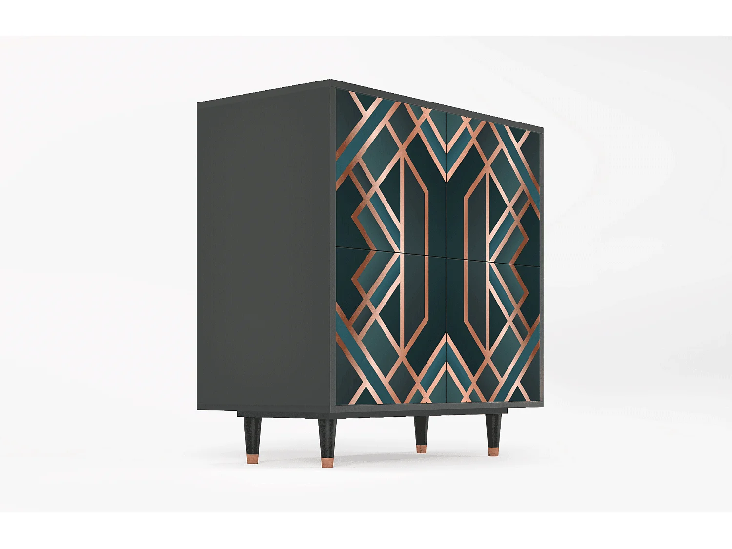 Buffet - 94x96x48 cm - BS3 - Bronze Crossroad, Anthracite