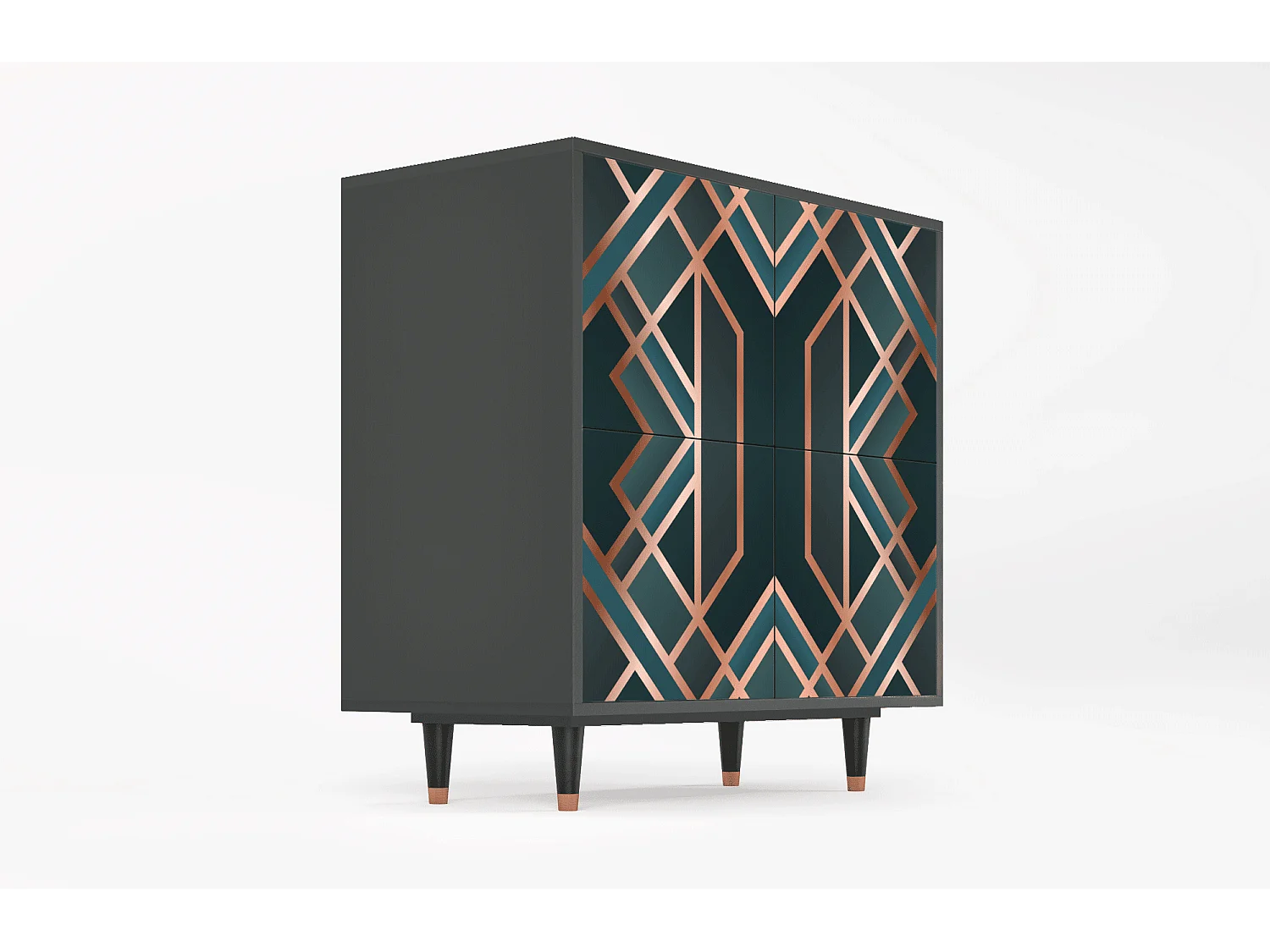 Buffet - 94x96x48 cm - BS3 - Bronze Crossroad, Anthracite