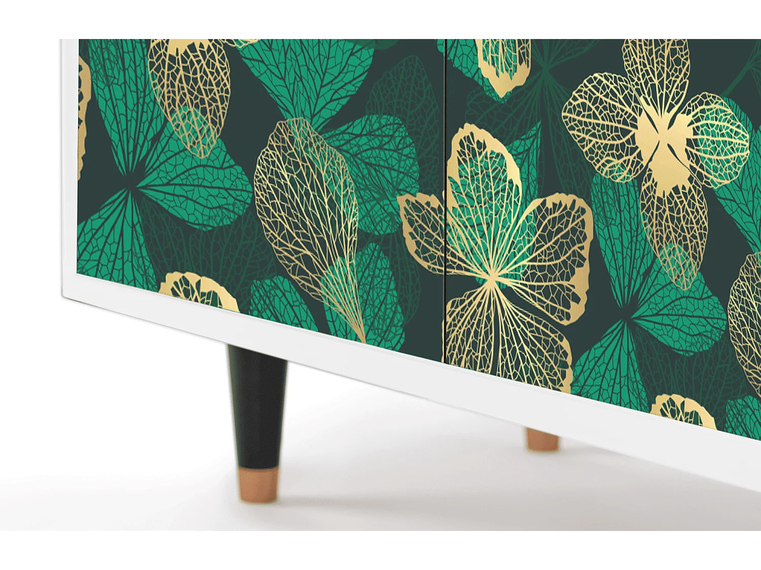 Dressoir - 94x96x48 cm - BS3 - Green Flower, Wit