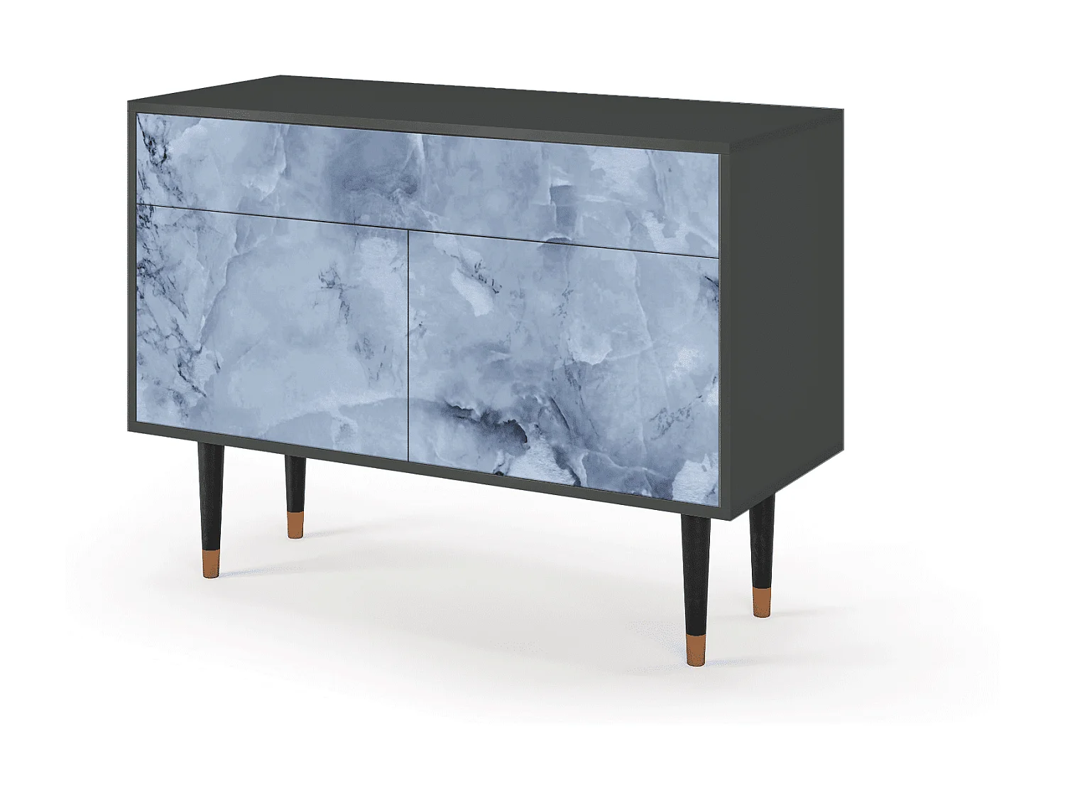 Buffet - 115x85x48 cm - BS4 - Feather Ice, Anthracite