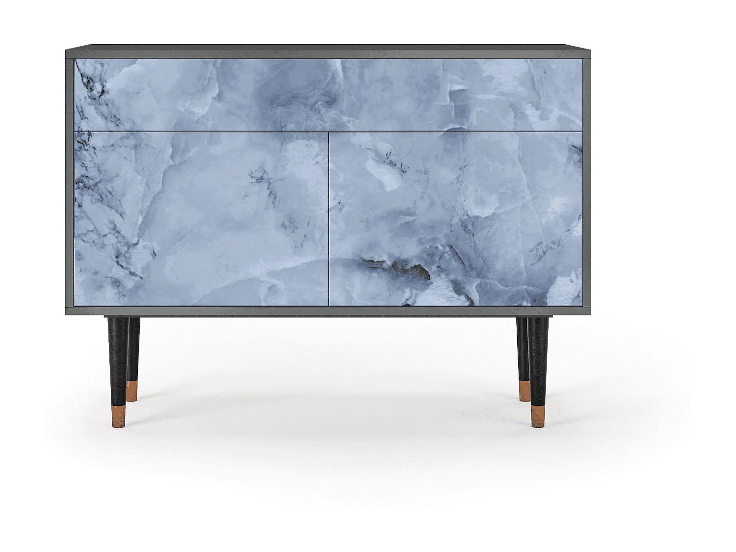 Dressoir - 115x85x48 cm - BS4 - Feather Ice, Antraciet