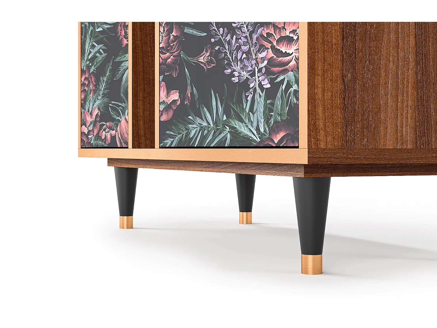 Buffet - 94х96х41 cm - BS5 - Dark Peonies, Noyer