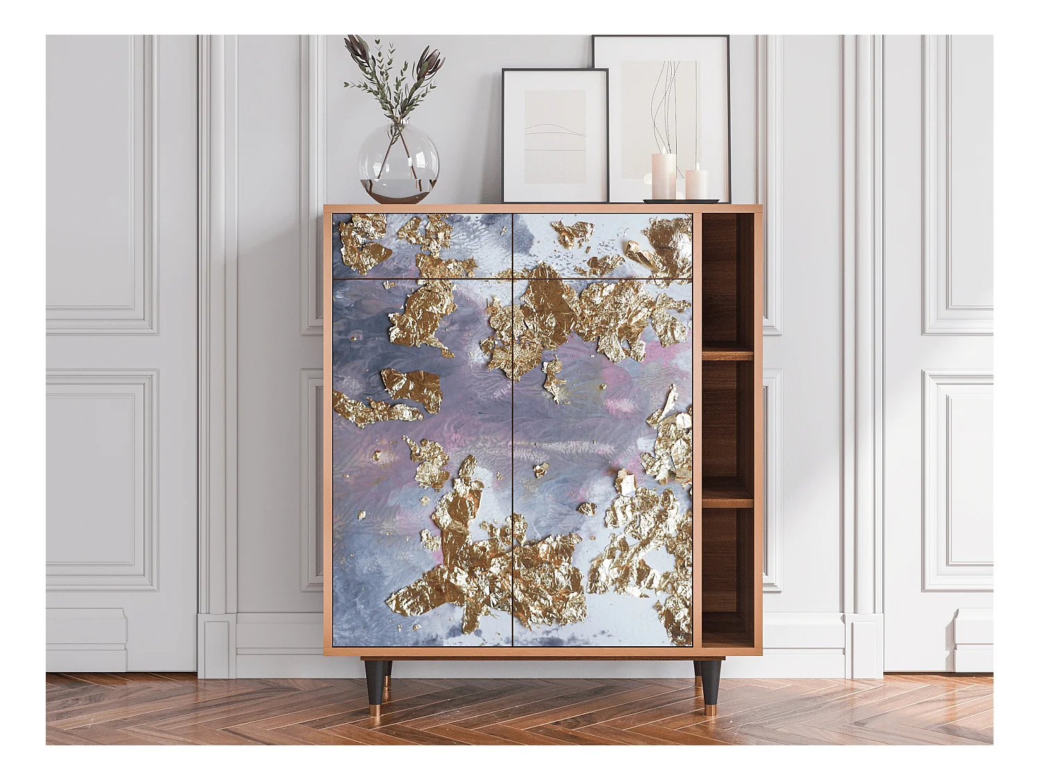 Buffet - 96х110х41 cm - BS6 - Planet Earth, Noyer