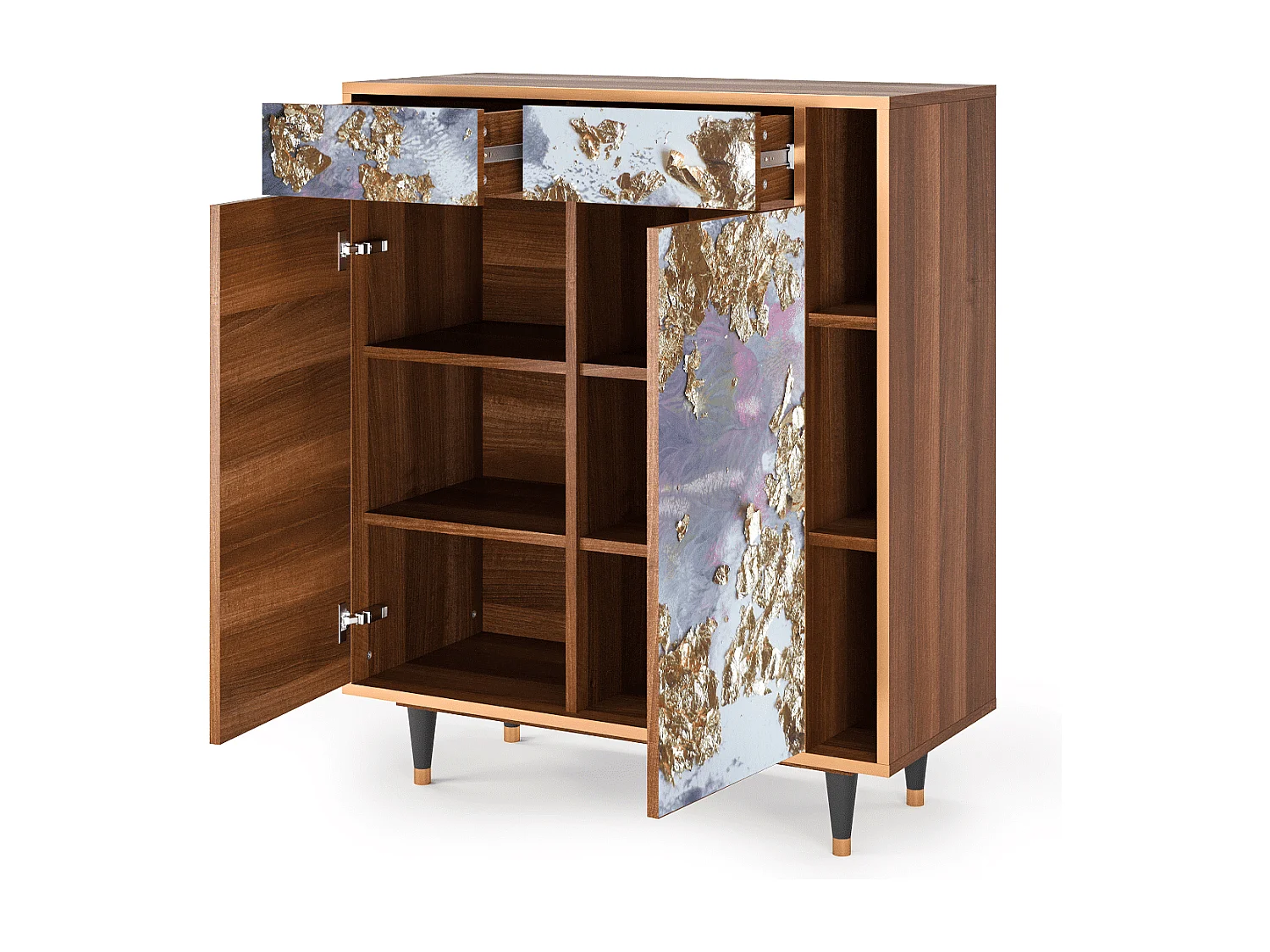 Buffet - 96х110х41 cm - BS6 - Planet Earth, Noyer