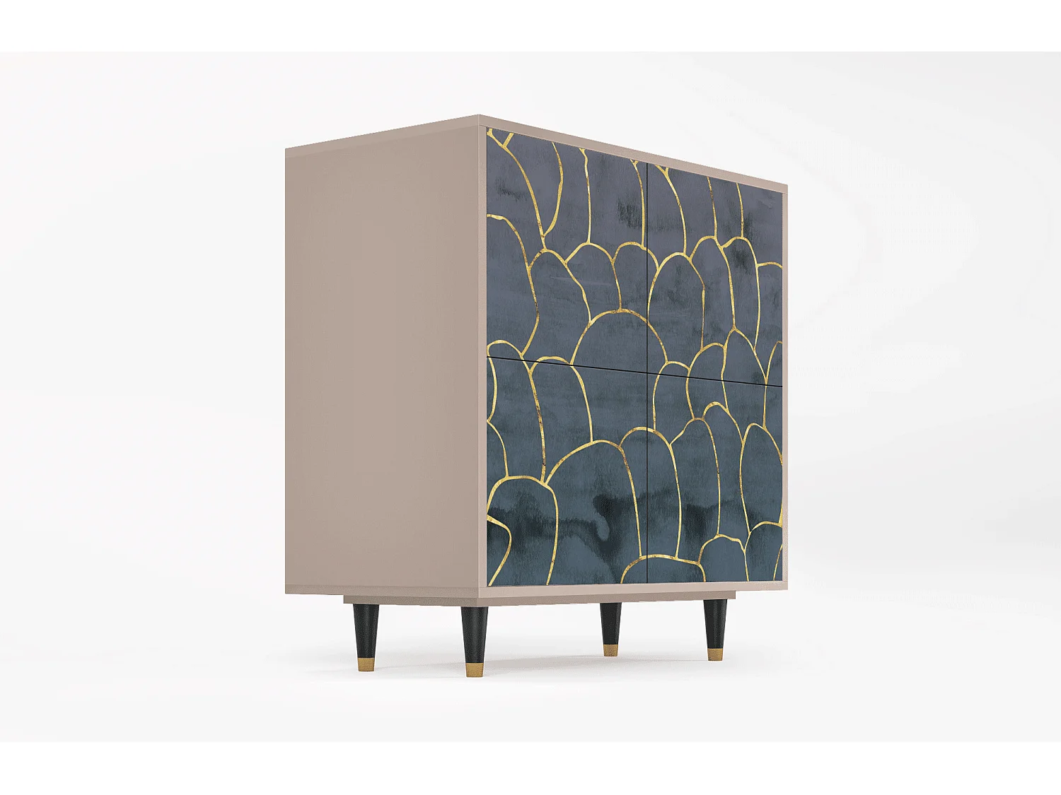 Buffet - 94x96x48 cm - BS3 - Blue Lagoon, Latte