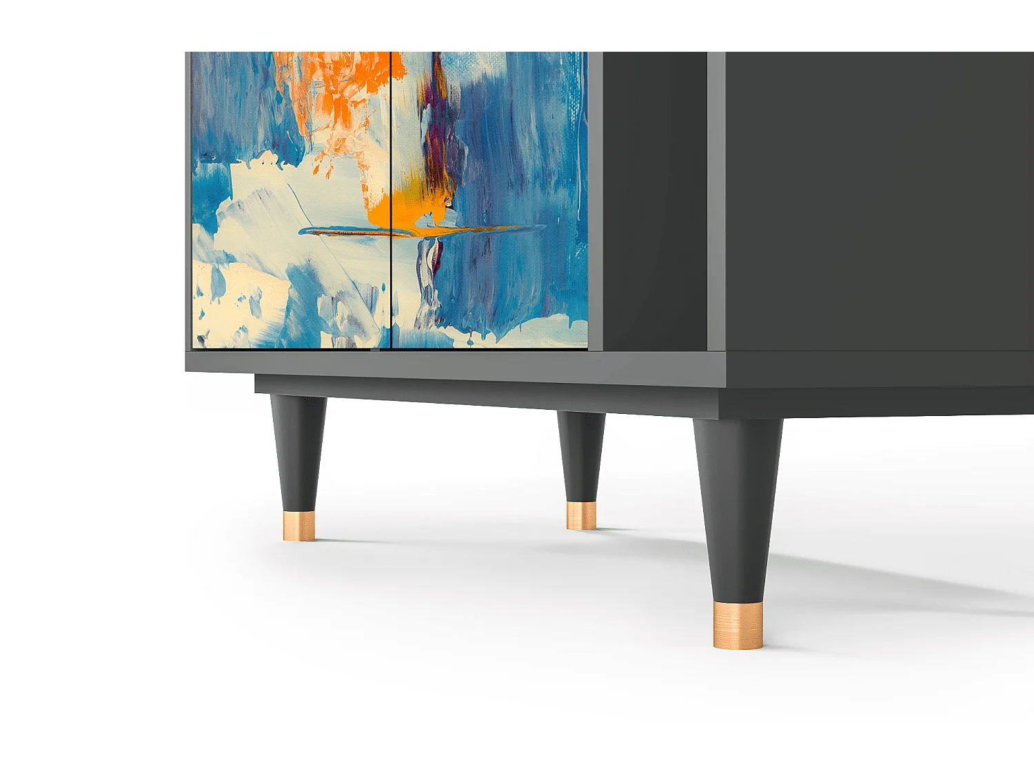 Credenza - 96х110х41 cm - BS6 - Abstract Expressionism, Antracite