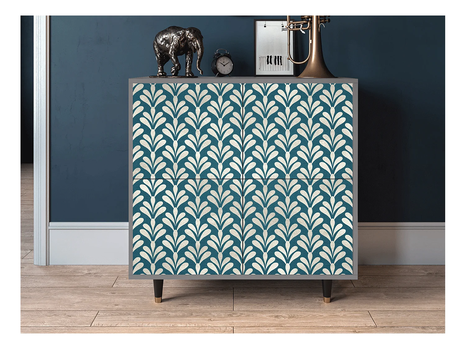 Credenza - 94x96x48 cm - BS3 - Milky Tears, Grigio