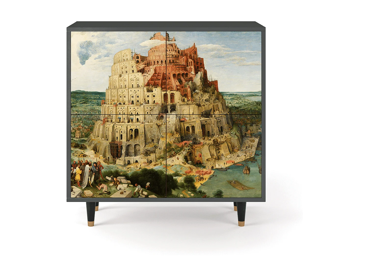 Kredens - 94x96x48 cm - BS3 - Elder The Tower, Antracyt