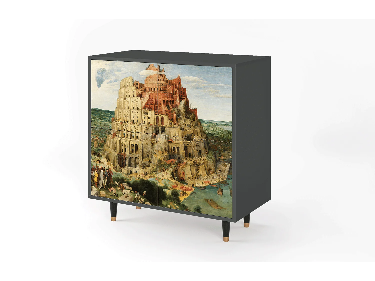 Kredens - 94x96x48 cm - BS3 - Elder The Tower, Antracyt